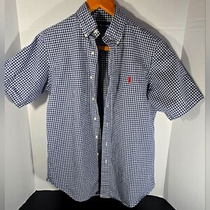 Ralph Lauren classic Fit size Small Men's Black and White Checkered Shirt